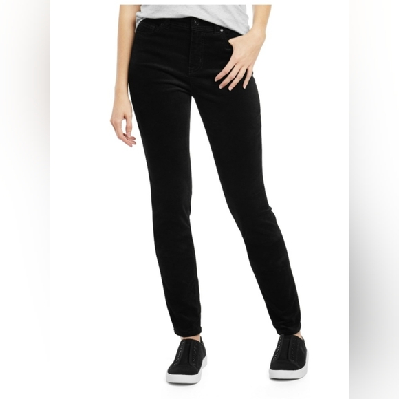 EV1 from Ellen DeGeneres Preston High Rise Stretch Velvet Jean size 4 - Picture 2 of 11